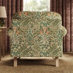 Jolene William Morris Woodland Weeds Print Velvet Snuggle Chair -Home Furnishing Store 30919069 alt02