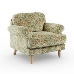Jolene William Morris Woodland Weeds Print Velvet Snuggle Chair -Home Furnishing Store 30919069 alt05