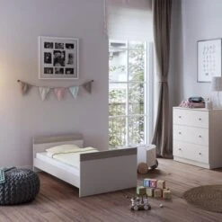 Little Acorns Burlington Cot Bed And 3 Drawer Chest Nursery Set -Home Furnishing Store 30919385 alt01