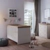 Little Acorns Burlington Cot Bed And 3 Drawer Chest Nursery Set -Home Furnishing Store 30919389