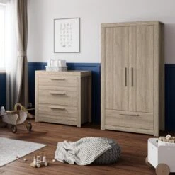 Little Acorns Ellesmere 3 Drawer Chest And Wardrobe Nursery Set -Home Furnishing Store 30919397