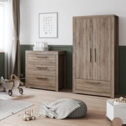 Little Acorns Ellesmere 3 Drawer Chest And Wardrobe Nursery Set