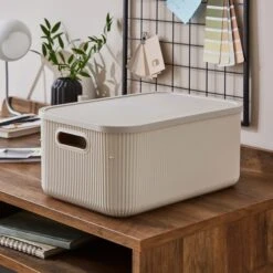 Ribbed Storage Box 9 Ribbed Storage Box -Home Furnishing Store 30919879