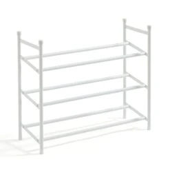 3 Tier White Extendable Shoe Rack -Home Furnishing Store 30920664 alt02