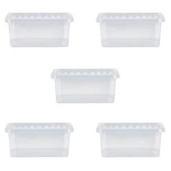 Wham Crystal Set Of 5 Storage Boxes & Lids -Home Furnishing Store 30920666 alt04