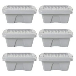 Wham Home Set Of 6 9L Grey Boxes With Lids 12 Wham Home Set Of 6 9L Grey Boxes With Lids -Home Furnishing Store 30920832 alt04