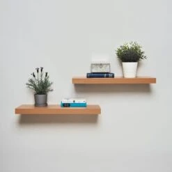 Set Of 2 Floating Shelves, 60cm 5 Set Of 2 Floating Shelves, 60cm -Home Furnishing Store 30920862