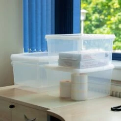 Wham Clip Pack Of 4 Square Storage Boxes With Lids 39 Wham Clip Pack Of 4 Square Storage Boxes With Lids -Home Furnishing Store 30920894
