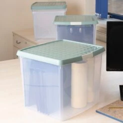 Wham Clip Pack Of 4 Square Storage Boxes With Lids 33 Wham Clip Pack Of 4 Square Storage Boxes With Lids -Home Furnishing Store 30920895