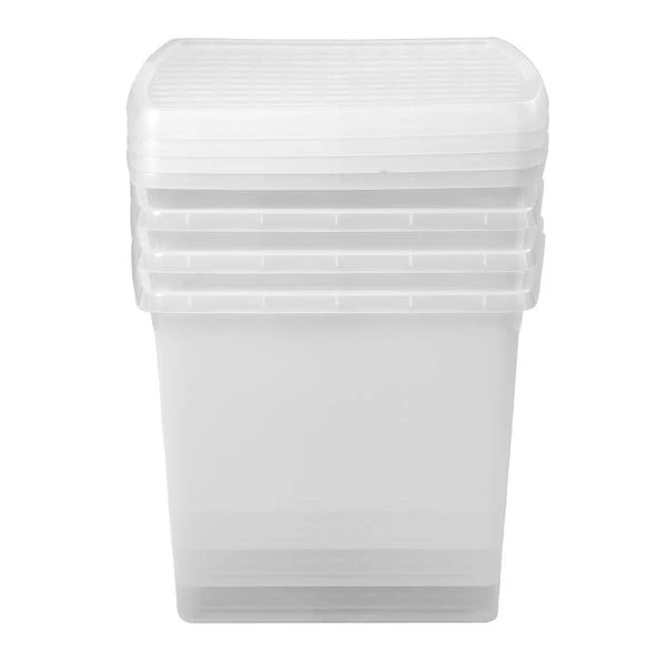 Wham Clip Pack Of 4 Square Storage Boxes With Lids 5 Wham Clip Pack Of 4 Square Storage Boxes With Lids - Image 3