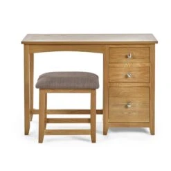 Jenkins Single Dressing Table And Stool, Oak -Home Furnishing Store 30921072 alt02