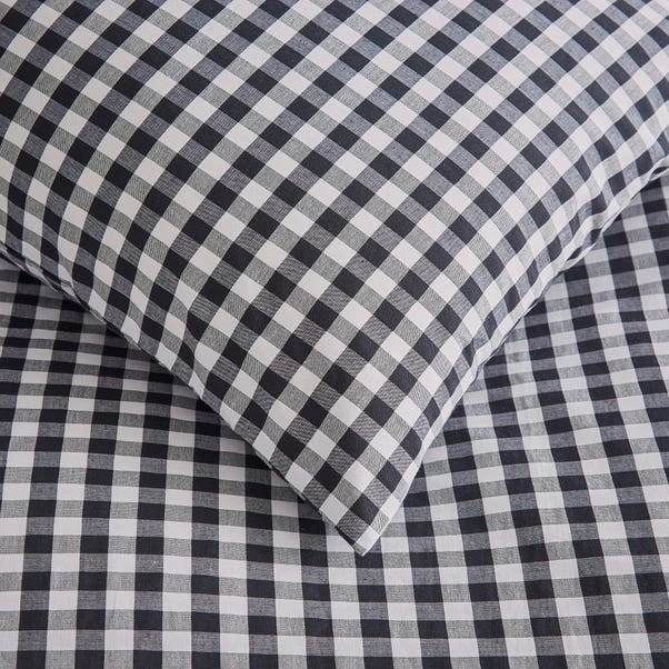 Portloe Gingham Woven Cotton Fitted Sheet 12 Portloe Gingham Woven Cotton Fitted Sheet - Image 10