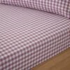 Portloe Gingham Woven Cotton Fitted Sheet -Home Furnishing Store 30921112