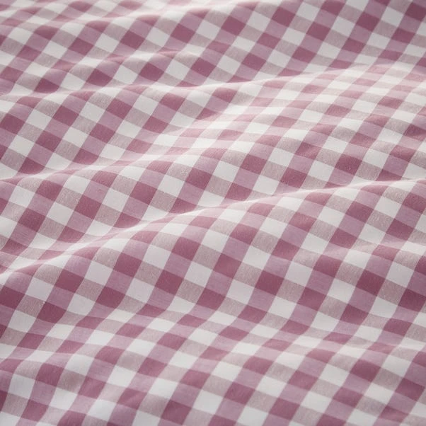 Portloe Gingham Woven Cotton Fitted Sheet 5 Portloe Gingham Woven Cotton Fitted Sheet - Image 3