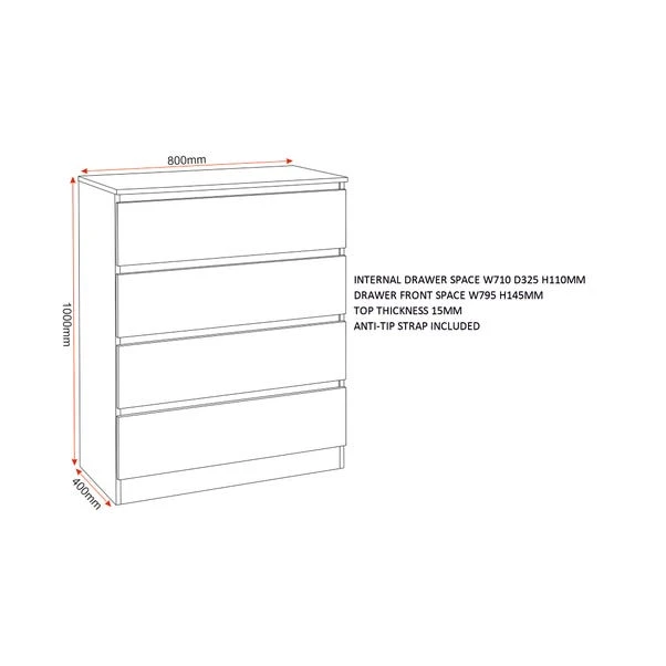 Walker Trio Bedroom Furniture Set 10 Walker Trio Bedroom Furniture Set - Image 8