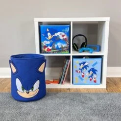 Sonic The Hedgehog Sonic 3.9L Cotton Storage Basket 9 Sonic The Hedgehog Sonic 3.9L Cotton Storage Basket -Home Furnishing Store 30922367 alt02