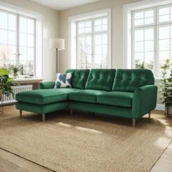 Sven Opulent Velvet Large Corner Chaise Sofa -Home Furnishing Store 30922690