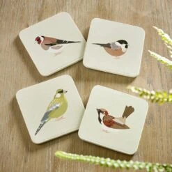 Set Of 4 Birds Coasters