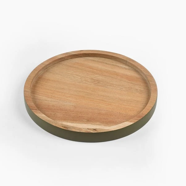 Wooden Colourblock Trivet Olive 5 Wooden Colourblock Trivet Olive - Image 3