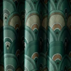 Pierre Fan Emerald Blackout Eyelet Curtains -Home Furnishing Store 30923618 alt02