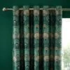 Pierre Fan Emerald Blackout Eyelet Curtains 2 Pierre Fan Emerald Blackout Eyelet Curtains -Home Furnishing Store 30923863