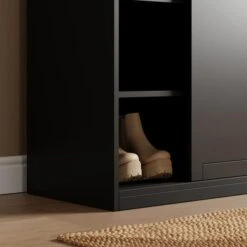 Eloise Sliding Shoe Storage Cabinet 24 Eloise Sliding Shoe Storage Cabinet -Home Furnishing Store 30925060 alt02