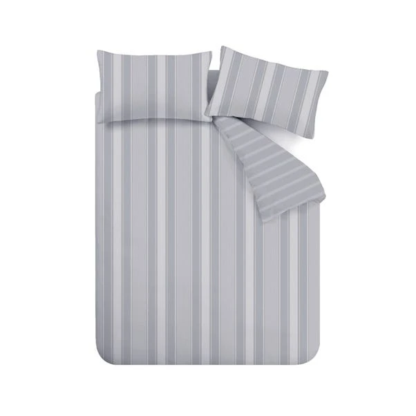 Bianca Ticking Stripe Brushed Cotton Duvet Cover And Pillowcase Set 20 Bianca Ticking Stripe Brushed Cotton Duvet Cover And Pillowcase Set - Image 18