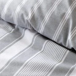 Bianca Ticking Stripe Brushed Cotton Duvet Cover And Pillowcase Set 31 Bianca Ticking Stripe Brushed Cotton Duvet Cover And Pillowcase Set -Home Furnishing Store 30925142 alt04