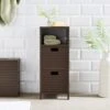 Chocolate Bathroom Cabinet With Drawers -Home Furnishing Store 30925330
