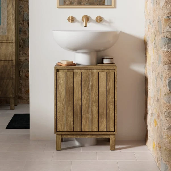 Humphrey Compact Under Sink Unit, Mango Wood Effect 3 Humphrey Compact Under Sink Unit, Mango Wood Effect
