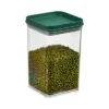 Stackable Dark Green Square Food Storage Container 2 Stackable Dark Green Square Food Storage Container -Home Furnishing Store 30925893