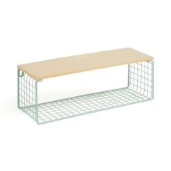 Turquoise Wire Wall Shelf -Home Furnishing Store 30926488 alt02
