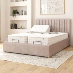 Grant Plush Velvet Adjustable Bed 36 Grant Plush Velvet Adjustable Bed -Home Furnishing Store 30926529 alt01