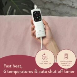 Dreamland IntelliHeat Velvet Plush Heated Throw -Home Furnishing Store 30927353 alt01