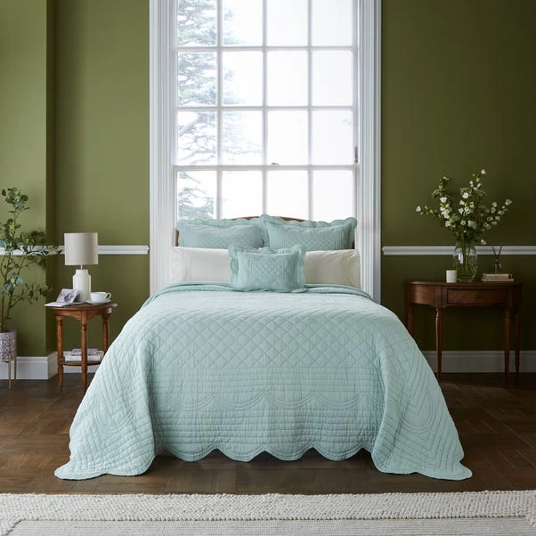 Dorma Soft Scalloped Bedspread 17 Dorma Soft Scalloped Bedspread - Image 15