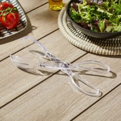 Clear Salad Tongs