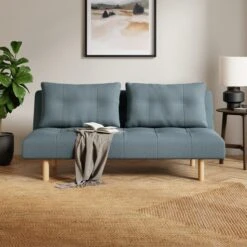 Lottie Boucle Two Tone Clic Clac Double Sofa Bed -Home Furnishing Store 30927816