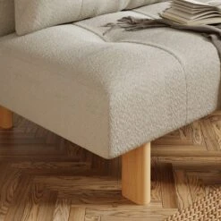 Lottie Boucle Two Tone Clic Clac Double Sofa Bed -Home Furnishing Store 30927817 alt03