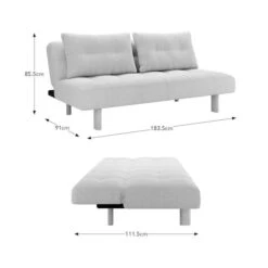 Lottie Boucle Two Tone Clic Clac Double Sofa Bed -Home Furnishing Store 30927817 alt09