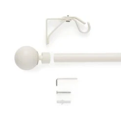 Bay Fixed Metal Eyelet Curtain Pole -Home Furnishing Store 30928173 alt01