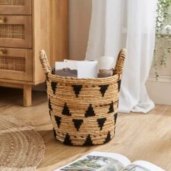 Banana Bark Storage Basket -Home Furnishing Store 30928206