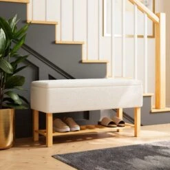 Upholstered Hallway Storage Bench 40 Upholstered Hallway Storage Bench -Home Furnishing Store 30928236