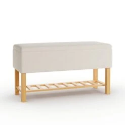Upholstered Hallway Storage Bench 41 Upholstered Hallway Storage Bench -Home Furnishing Store 30928236 alt01