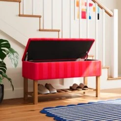Upholstered Hallway Storage Bench 24 Upholstered Hallway Storage Bench -Home Furnishing Store 30928238 alt02