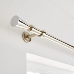 Flute Extendable Metal Eyelet Curtain Pole -Home Furnishing Store 30928372