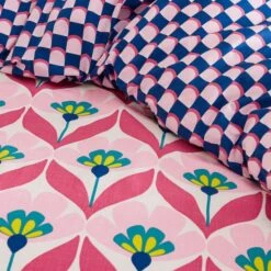 Tallie Retro Cotton Duvet Cover & Pillowcase Set -Home Furnishing Store 30928538 alt06