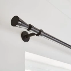 Flute Extendable Metal Eyelet Curtain Pole -Home Furnishing Store 30928628