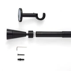 Flute Extendable Metal Eyelet Curtain Pole -Home Furnishing Store 30928628 alt02