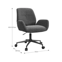 Ginny Boucle Swivel Office Chair -Home Furnishing Store 30928669 alt09