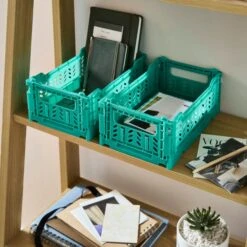 Pack Of 2 Foldable Crates -Home Furnishing Store 30929150